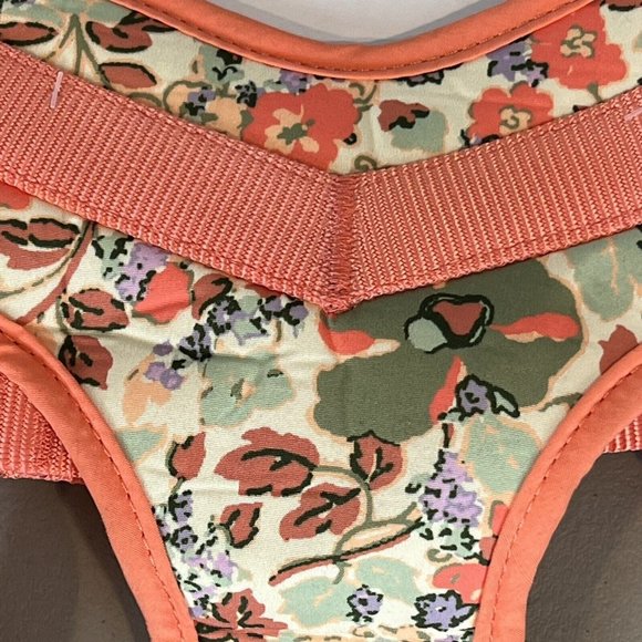 Boots & Barkley Peach Floral Dog Harness Size Large Up to 90 lbs New - Picture 3 of 11